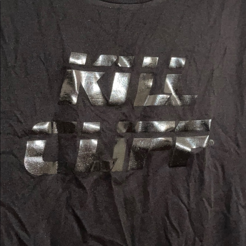 NWOT Black on black Kill Cliff crop top